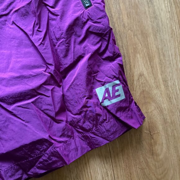 American Eagle Nylon Above The Knee Short Purple NWT Men’s Size M - Picture 4 of 9